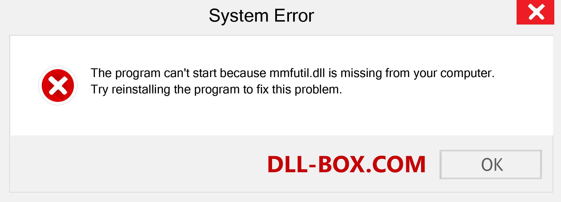  mmfutil.dll file is missing?. Download for Windows 7, 8, 10 - Fix  mmfutil dll Missing Error on Windows, photos, images
